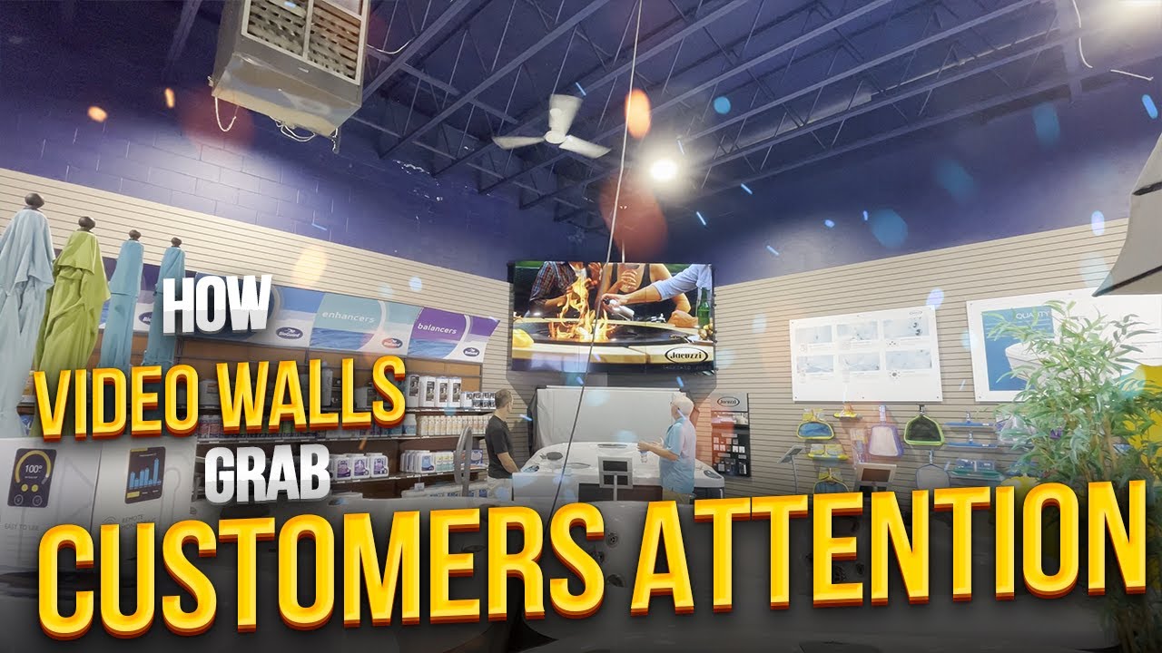 How Video Walls Grab Customers Attention