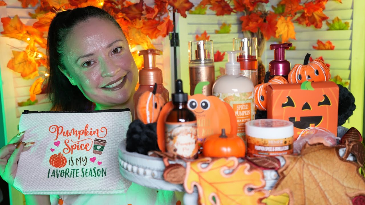 ASMR with Music |🍁 Fall Spa 🍂 | 🎃 Autumn-Themed Personal Attention (skincare, layered sounds)