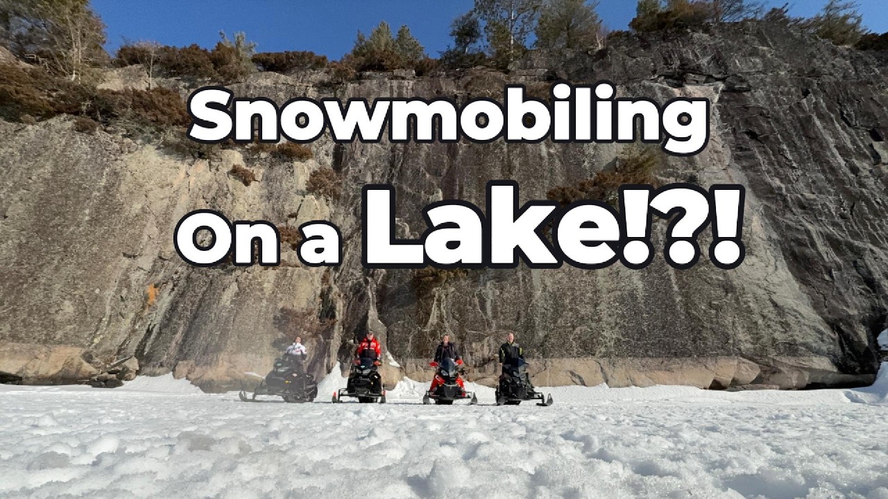 Snowmobiling on Rainy Lake Minnesota | Frozen Lake Winter Adventure