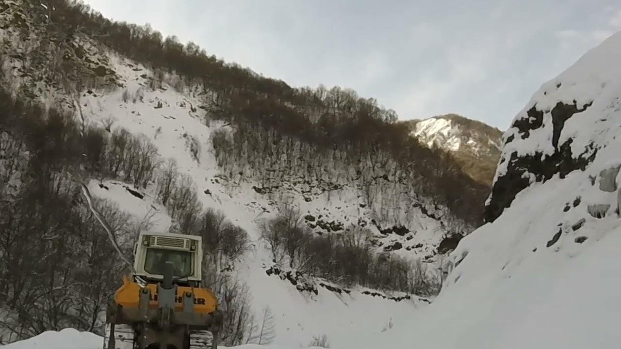 Winter road from Ushguli - Georgia, Svanetia
