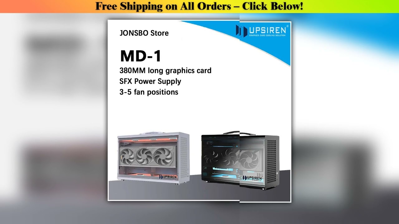 UPSIREN MD-1 ITX computer caseSupport SFX power supply/ITX motherboard/graphics cardL