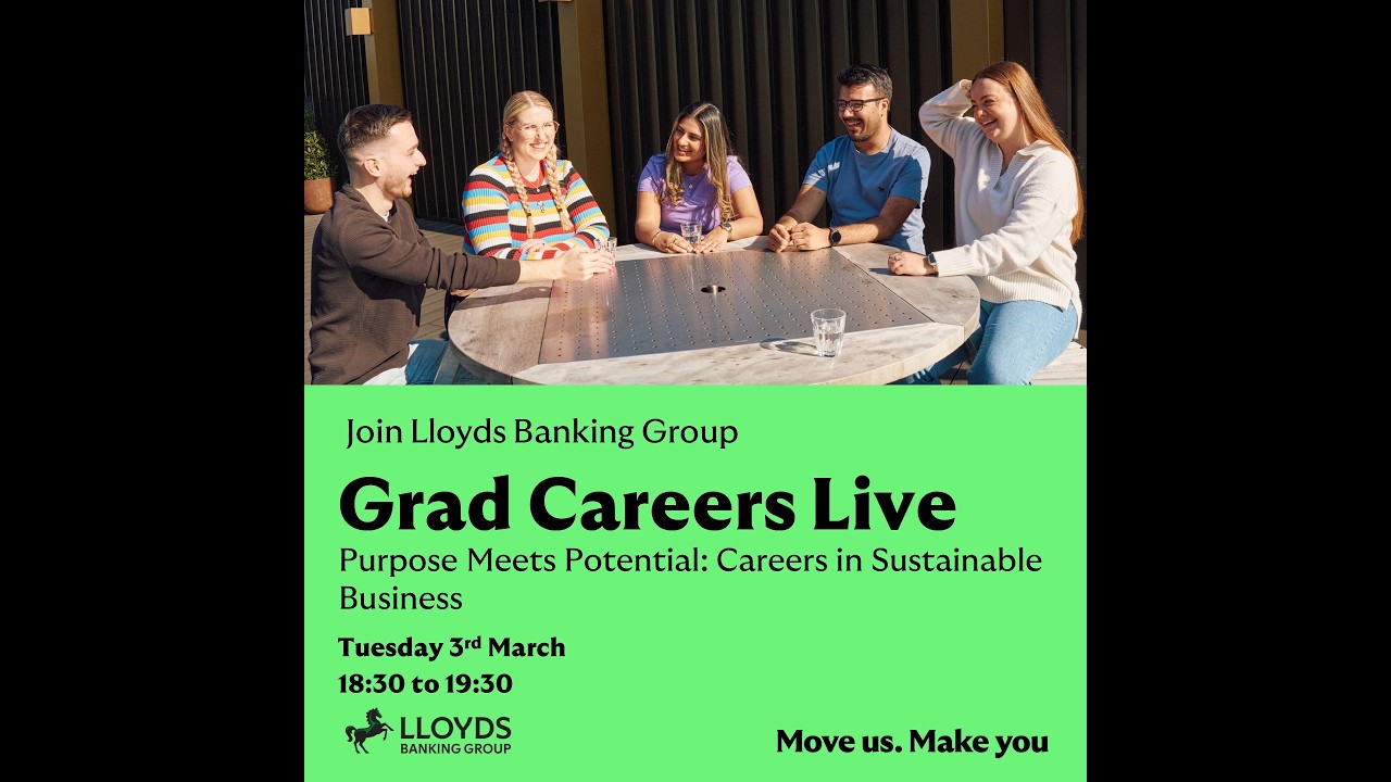 Grad Careers Live - Purpose Meets Potential: Sustainable Business Careers