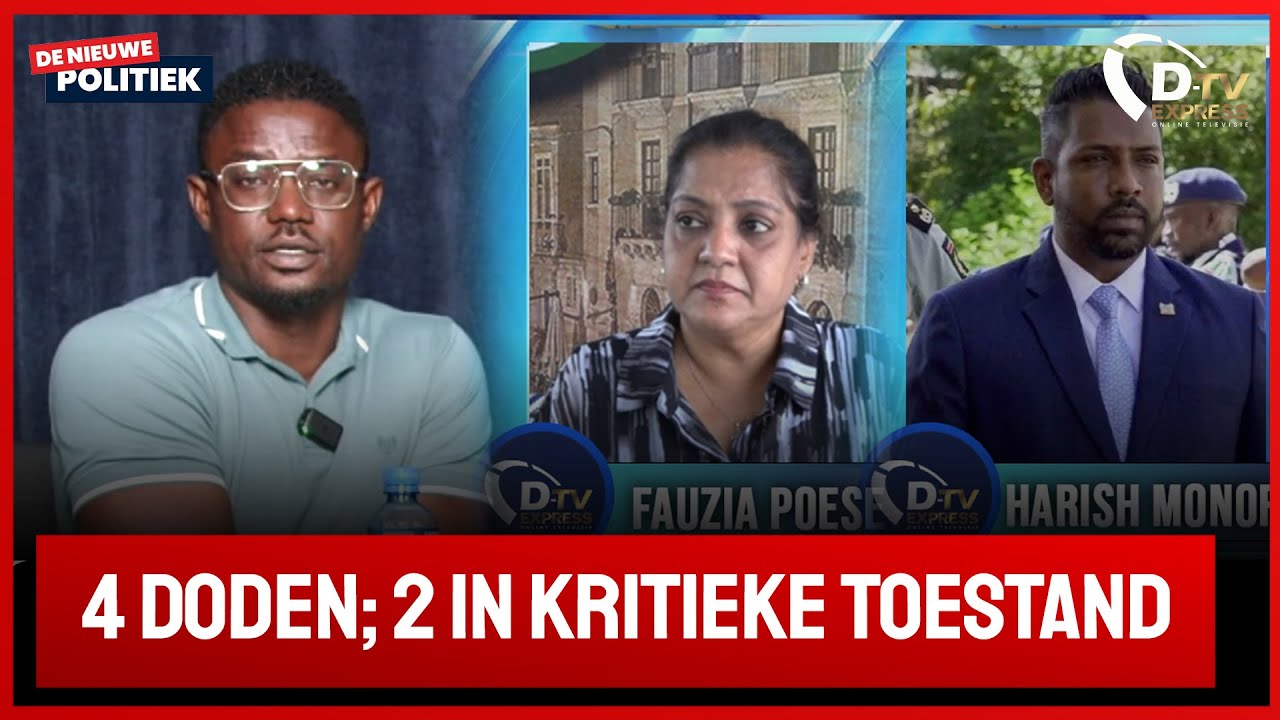🚀 De Nieuwe Politiek Live • Updates over zware aanrijding Johannes Mungra straat (Suriname)