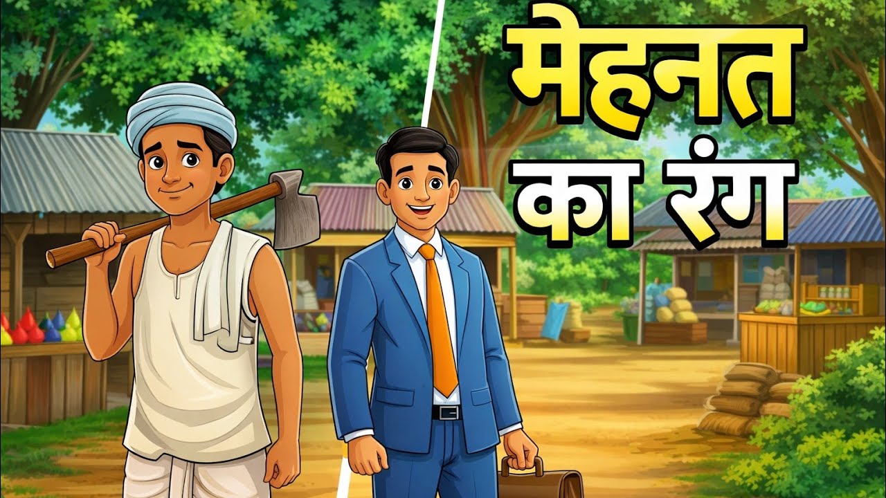 मेहनत का रंग।।Hindi Story | Hindi Kahani | Moral Stories | cartoon story