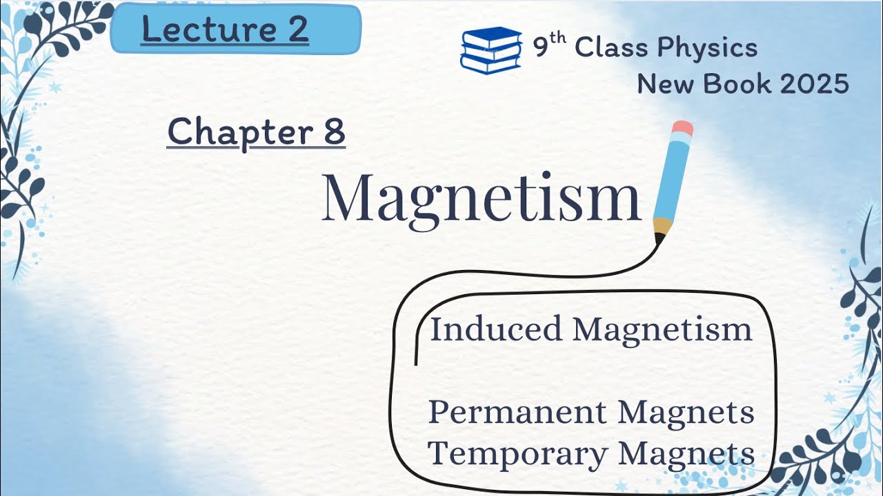 9th Chapter 8 physics new book || Lecture 2 || Induced Magnetism ||#9thclassphysicschapter8 