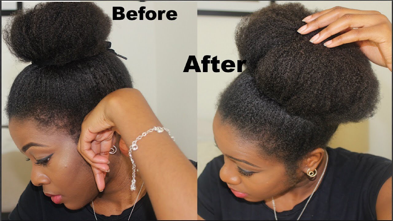 Get a big bun with your short natural hair!NO EXTENSIONS OR BLOWOUT NEEDED! |Tomi Popoola