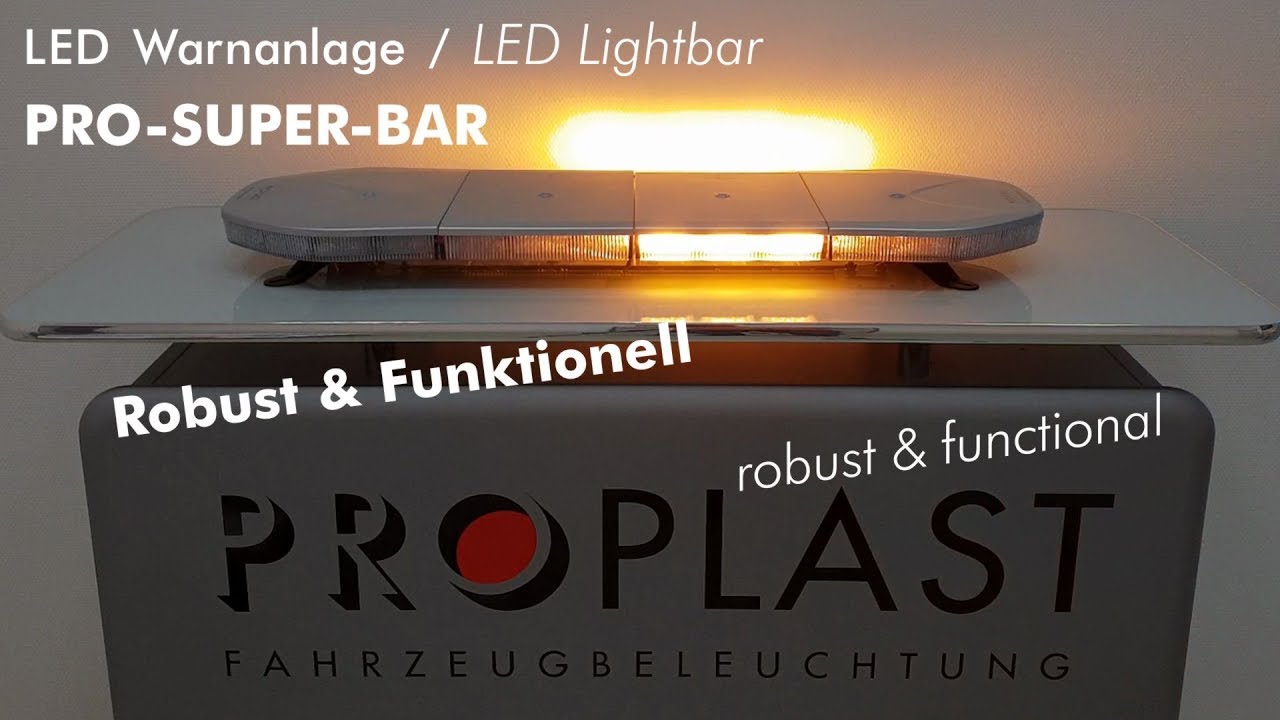 (Tutorial) Alle Warnfunktionen PRO-SUPER-BAR - Optische LED Warnanlage / LED Lightbar