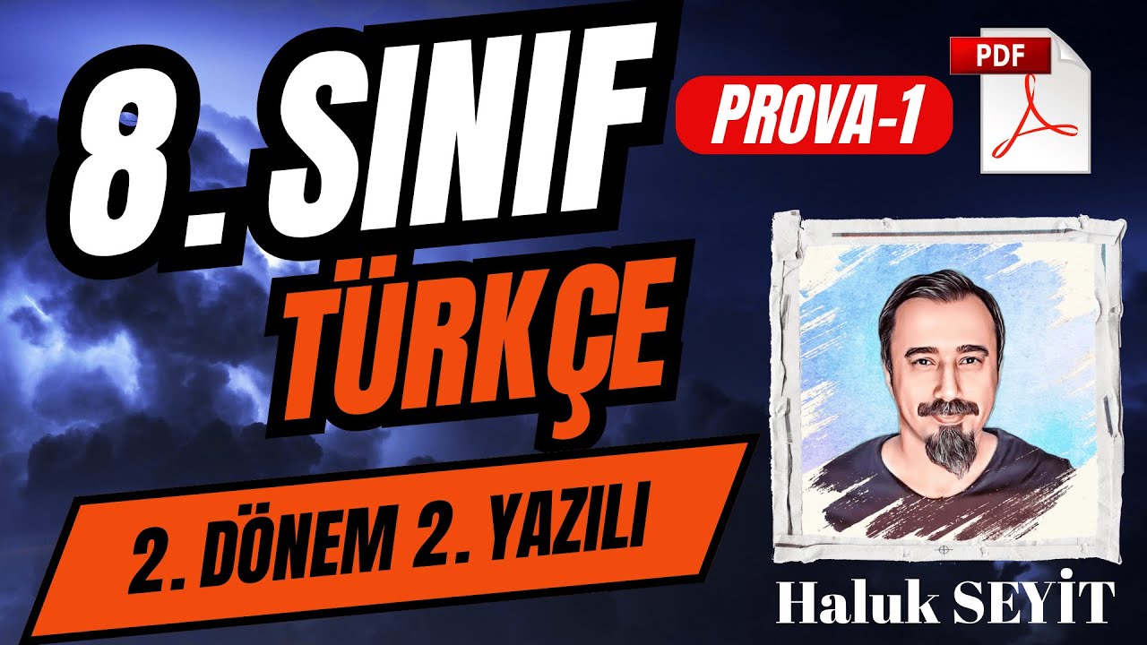8. Sınıf Türkçe 2. Dönem 2. Yazılısı PROVA-1 #2025