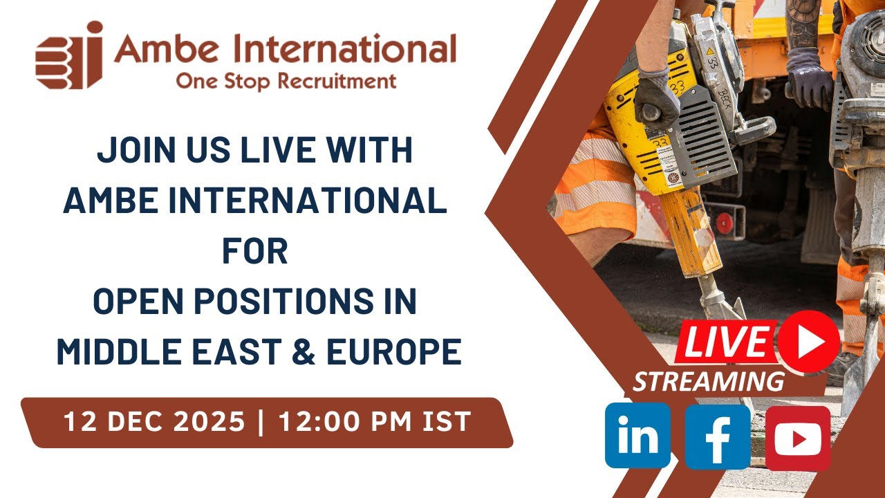 🌐 Unlock New Horizons: Live Session on Overseas Careers in the Gulf & Europe! ✈️