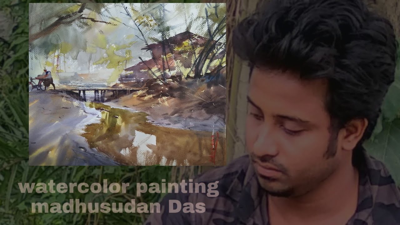 Watercolor painting madhusudan