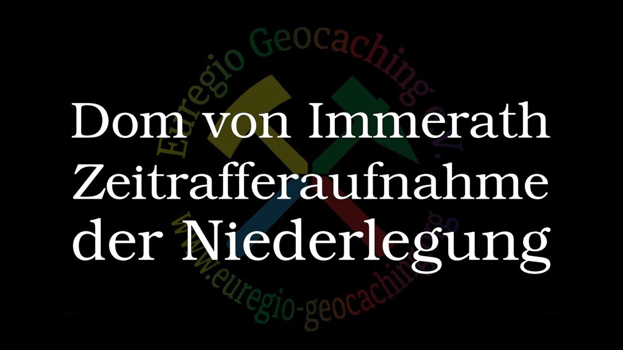 Der Dom von Immerath, Zeitrafferaufnahme der Niederlegung in drei Phasen