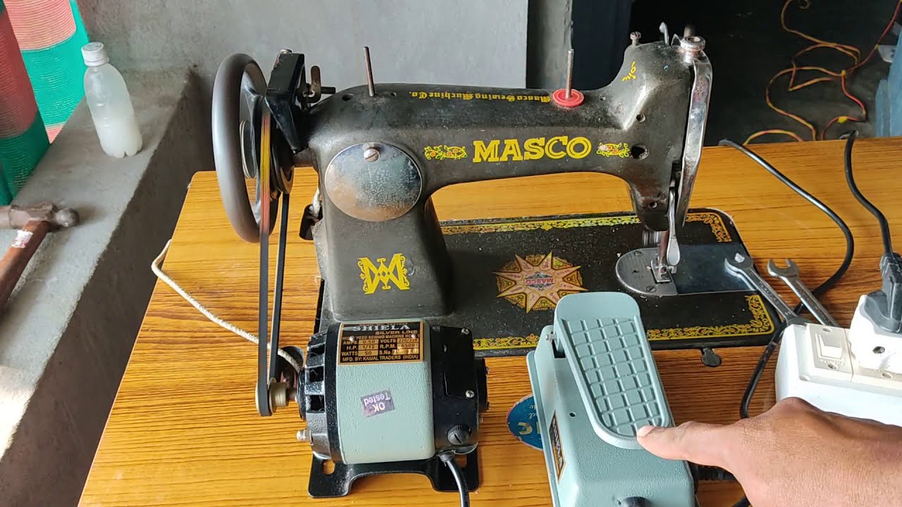 How To Fit Motor On Sewing machine Table Without vibration