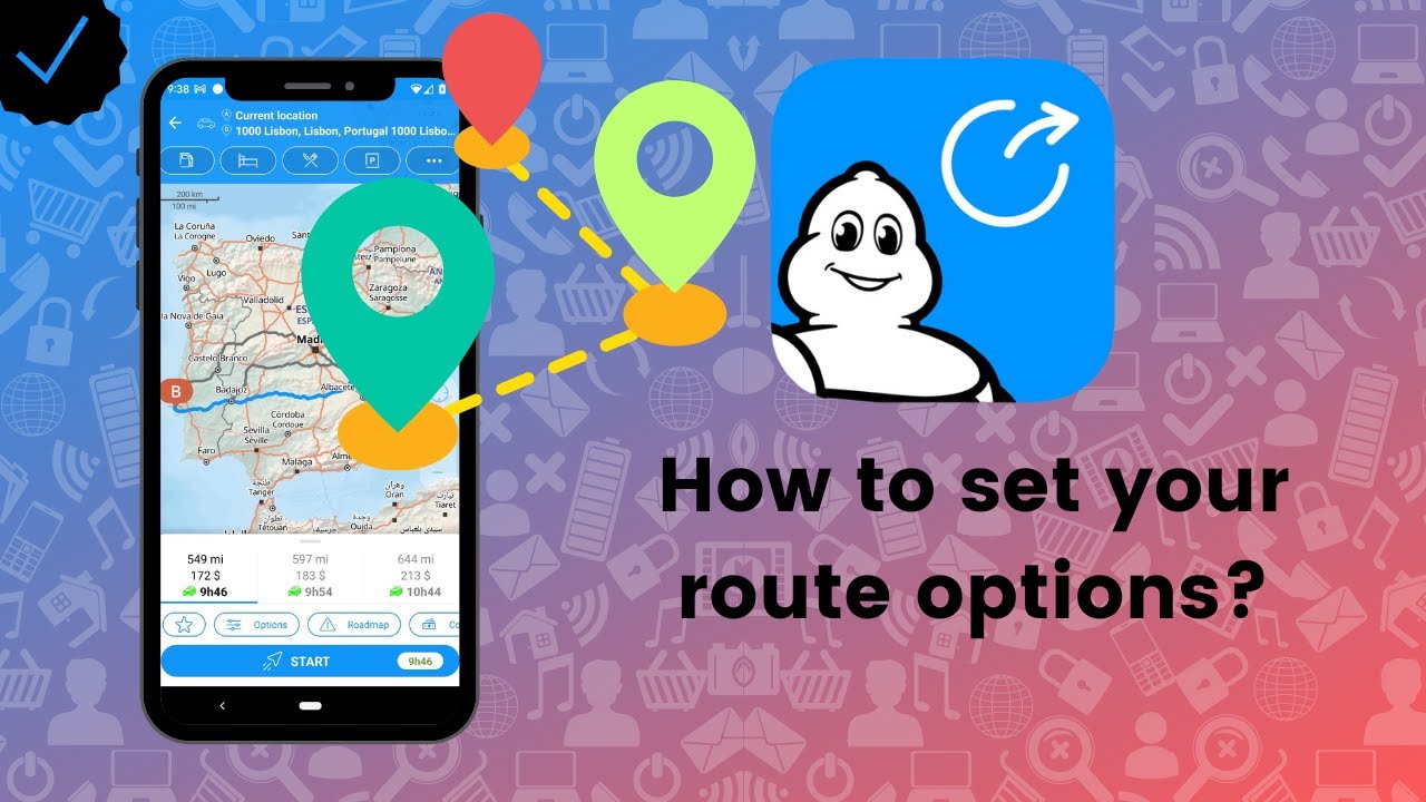 How to set your route options on ViaMichelin GPS?