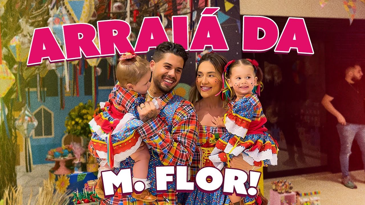 FIZEMOS UM ARRAIÁ EM CASA PARA COMEMORAR MESVERSÁRIO DA FLORZINHA!!