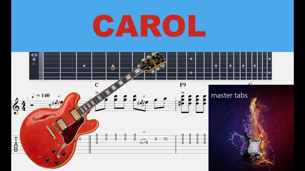CAROL CHUCK BERRY  GUITAR TAB