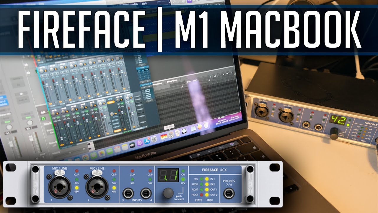 Fireface UCX with M1 MacBook Pro and External Synth