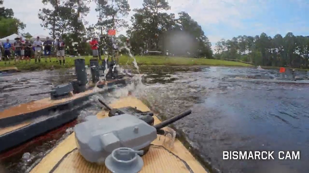 NATS '24 OPENING BATTLE - BISMARCK POV CAM - RC WARSHIP COMBAT
