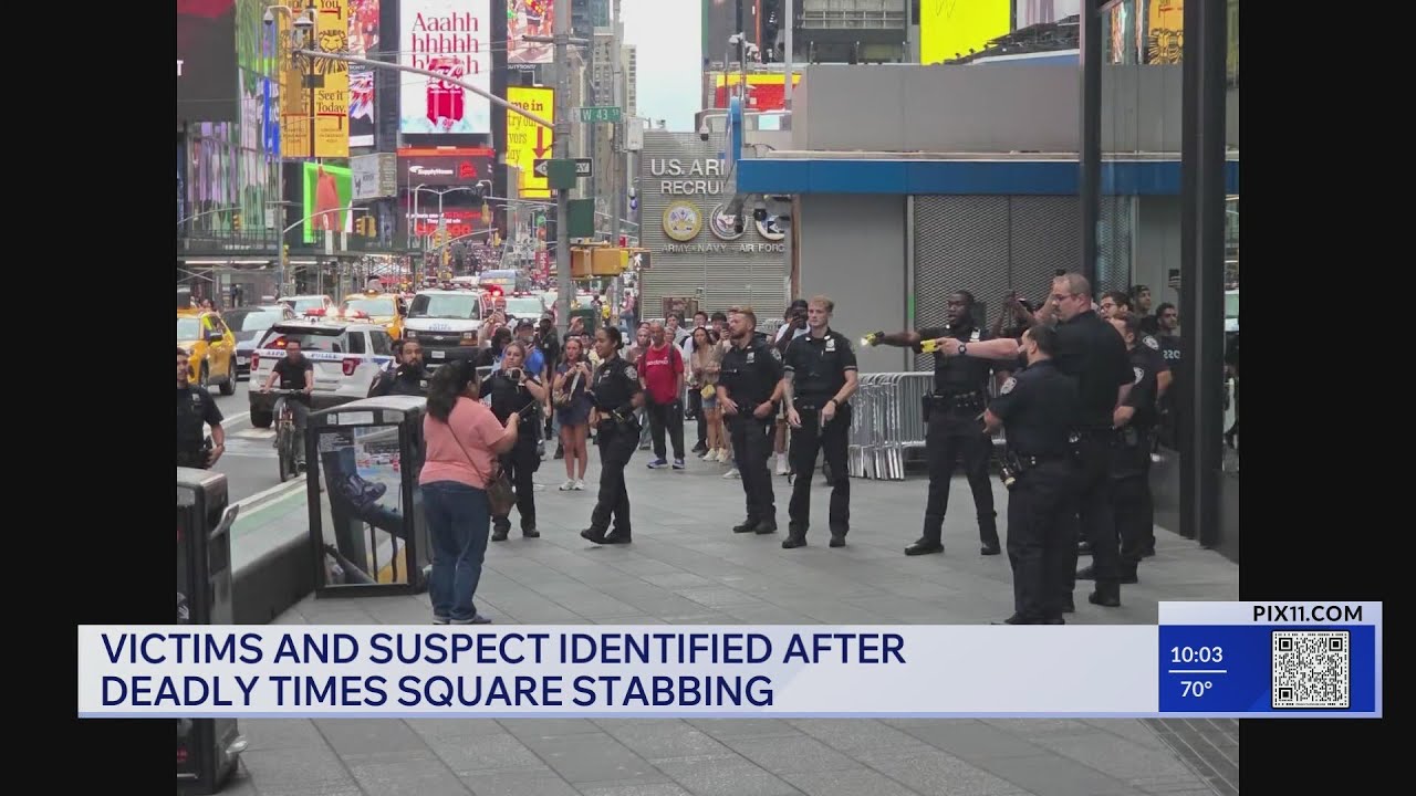 NJ resident identified as victim stabbed by woman shot by police in Times Square: NYPD