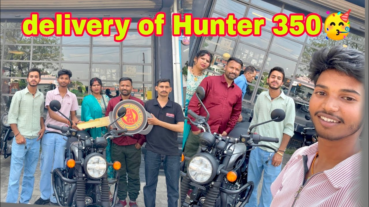 Delivery Of New Royal Enfield Hunter 350 🥰❤️😍#Ajay04vlogs