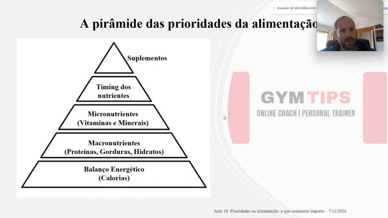Aula 18: Prioridades da alimentação  O que realmente importa