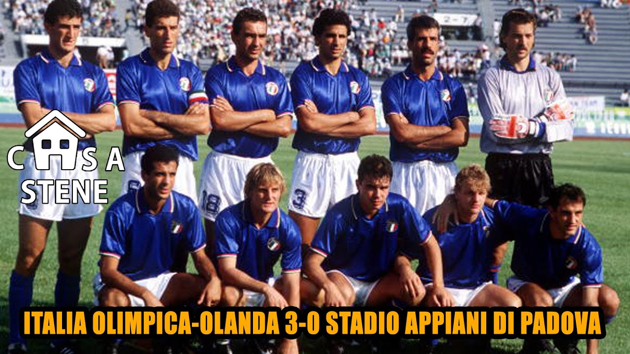 ITALIA-OLANDA 3-0 NAZIONALE OLIMPICA STADIO APPIANI DI PADOVA GARA DEL 13 APRILE 1988 #CASASTENE