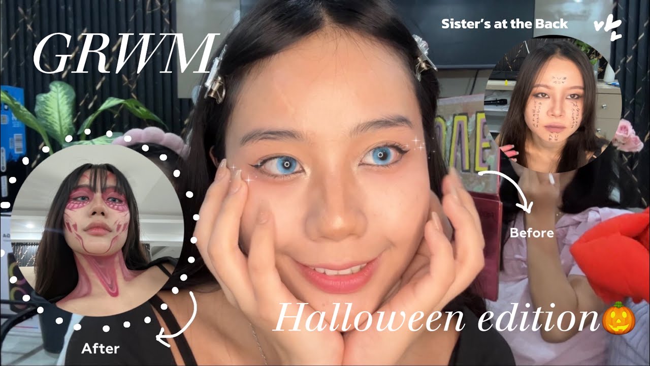✨ GRWM на Хэллоуин 🎃😮‍💨| #сестрыаруначали | #макияж #влог | #хеллоуин