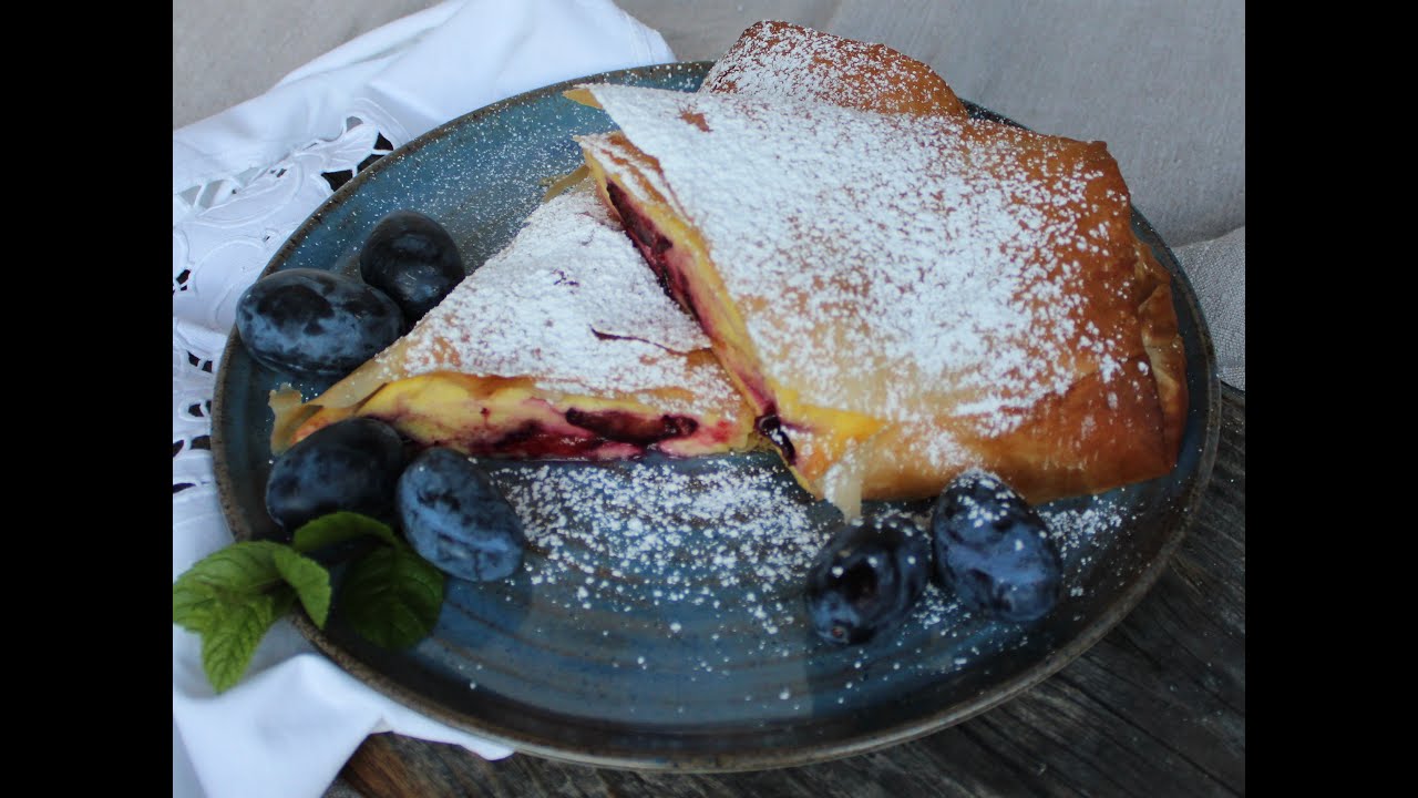 Topfen - Zwetschgen Strudel