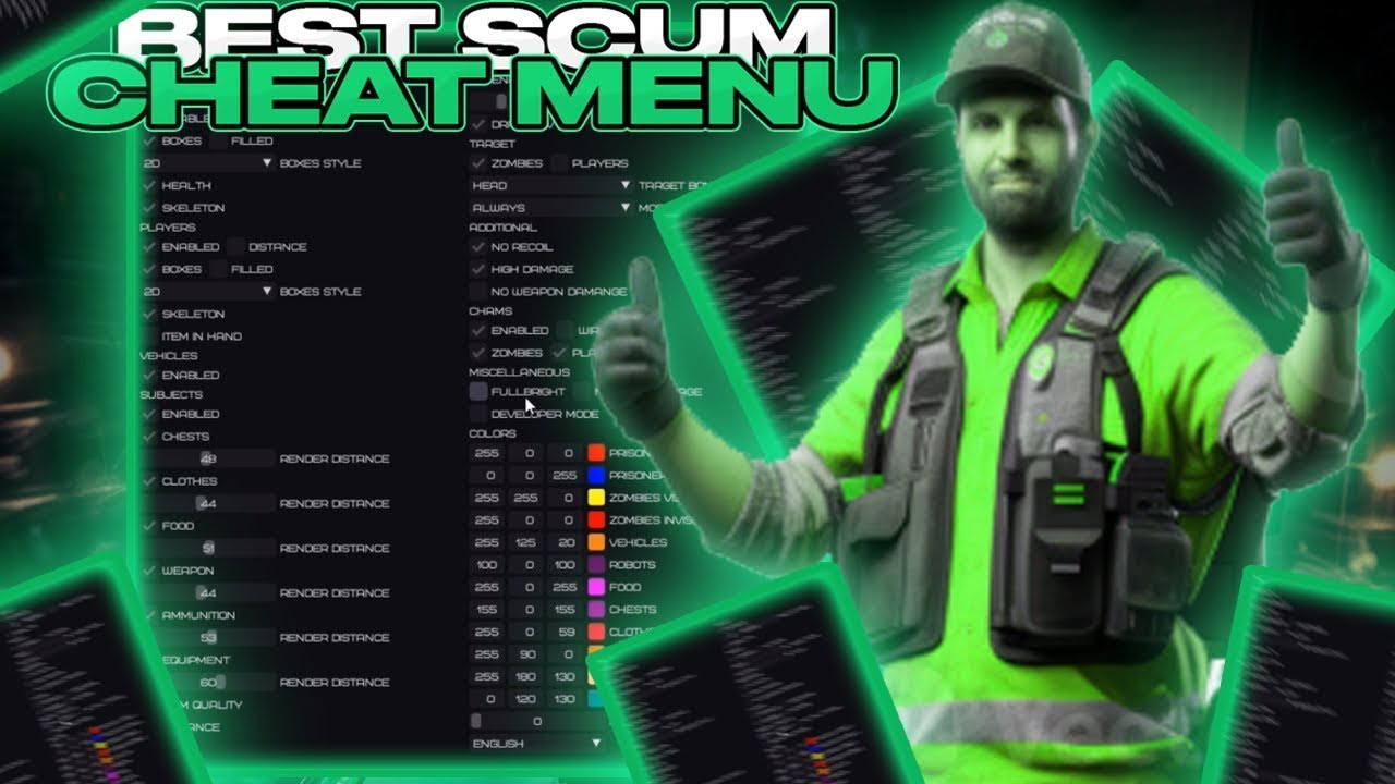 *NEW* SCUM MOD MENU | PLAY WITH THIS BEST CHEAT |  AIM + WALLHACK