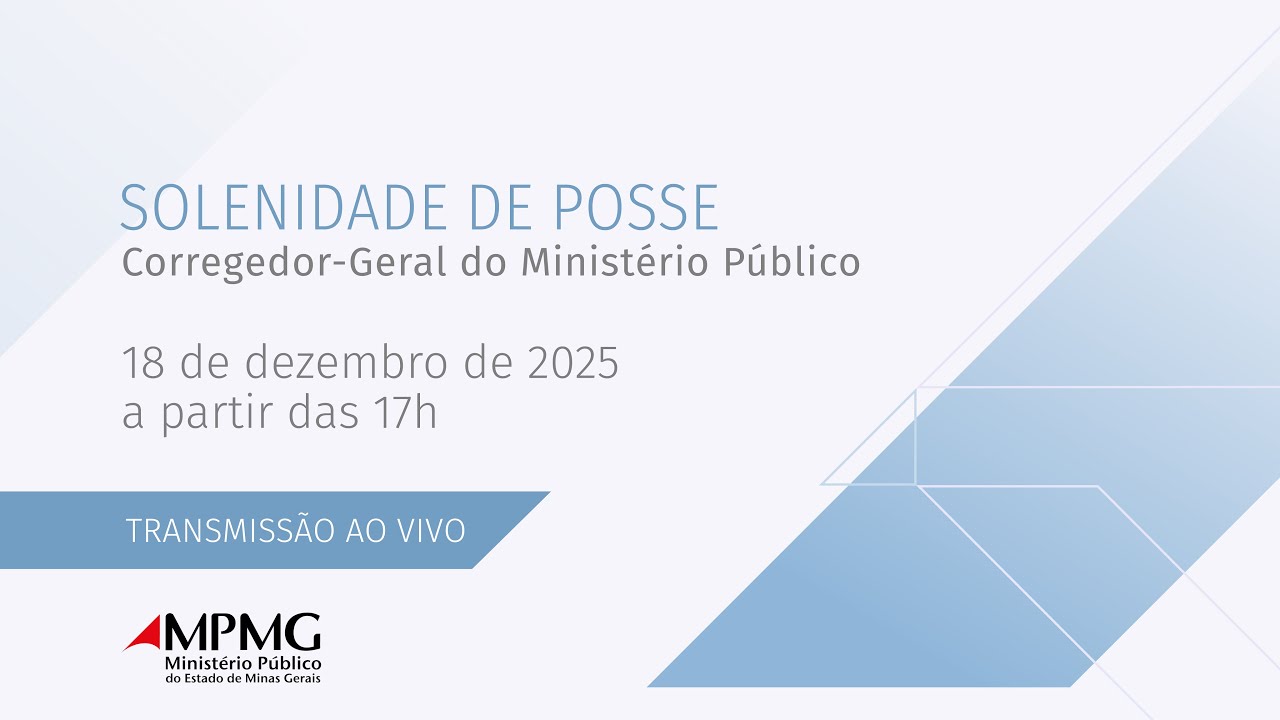 Solenidade de Posse do Corregedor - Geral do MPMG | TV MP