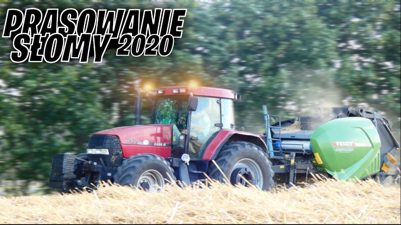 Prasowanie Słomy 2020★30km/h!?★Fendt★Case★[MIROL] ㋡ MłodziTv