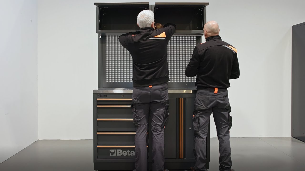 Arredo Officina C45PRO - Montaggio combinazione lineare