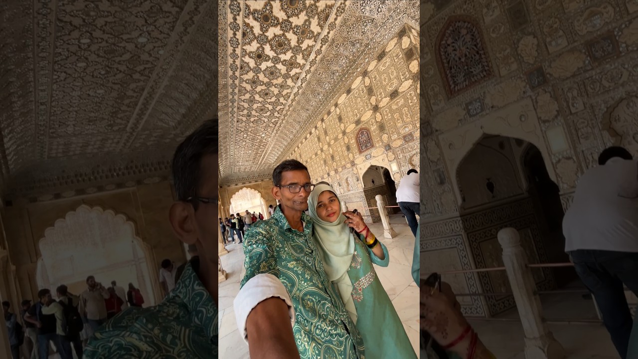 Sheesh Mahal Jaipur 🏰 #mariakhan #shorts @sadimkhan03 @mukeem03