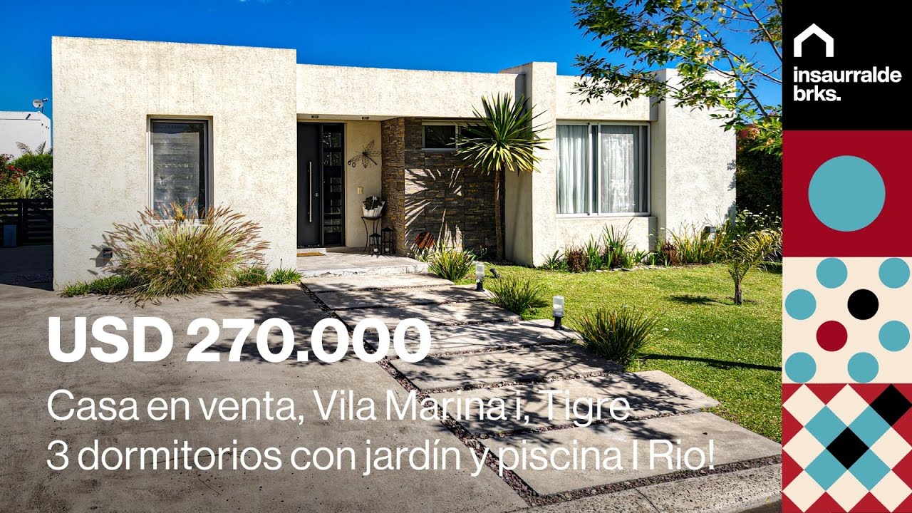 🏡 Casa en venta en Vila Marina 1 | 3 dormitorios + pileta y parrilla 🌊 Barrio Nautico sobre Rio!!