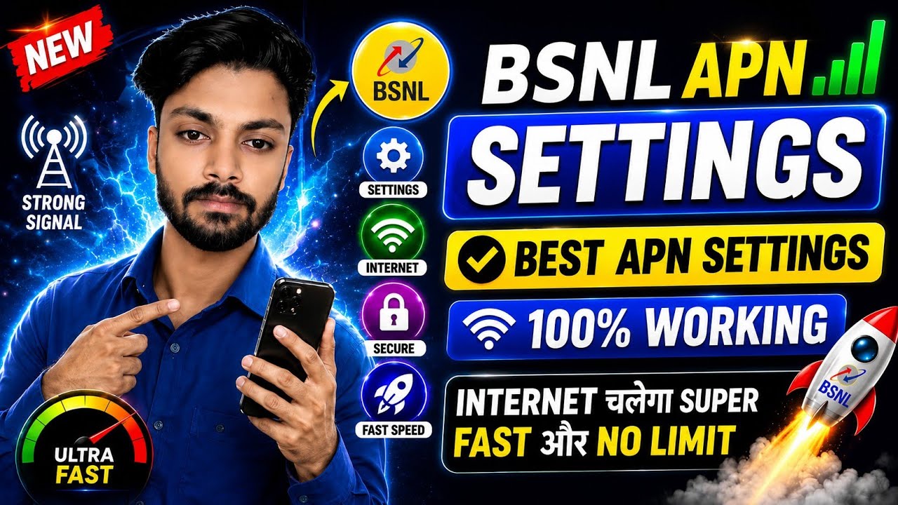 Bsnl 4G Apn settings 2026 🔴| BSNL network problem solution 😱| bsnl apn settings #bsnlapnsetting 