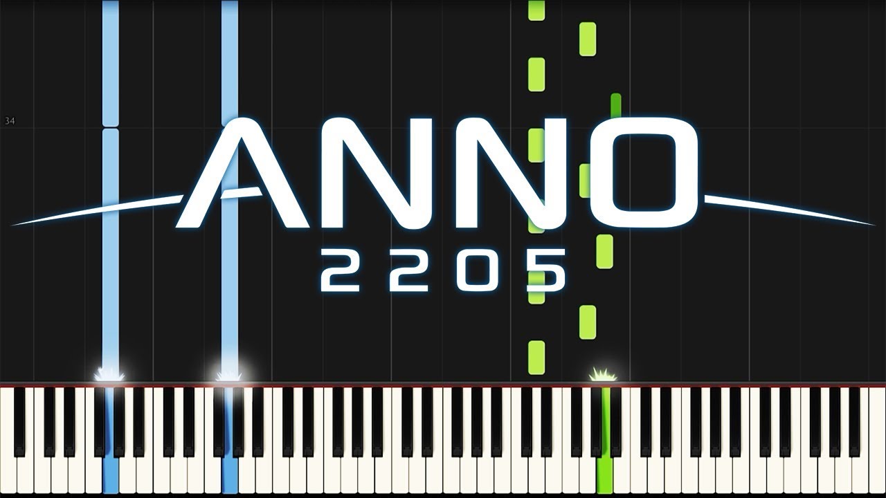 Anno 2205 - Thawing | Synthesia Piano