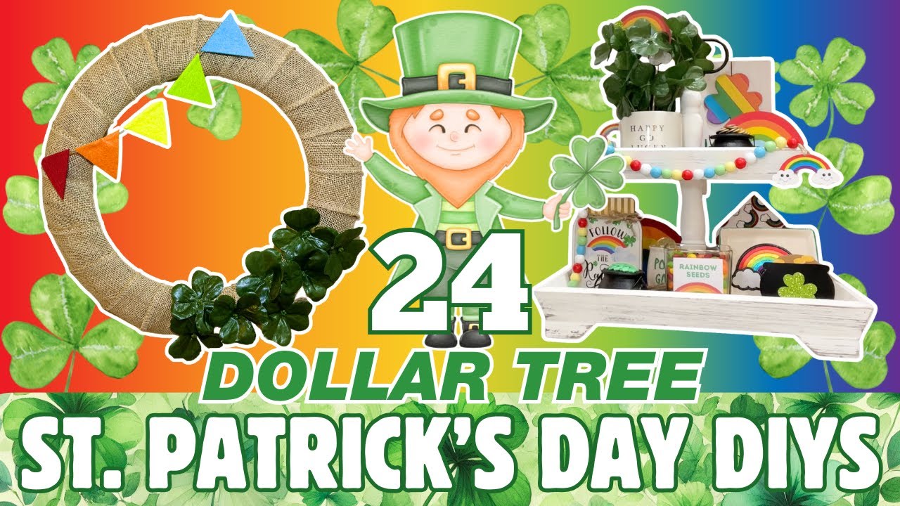 🌈 24 St. Patrick’s Day Dollar Tree DIYS from The Crafty Vault! You’ll LOVE these Spring Crafts