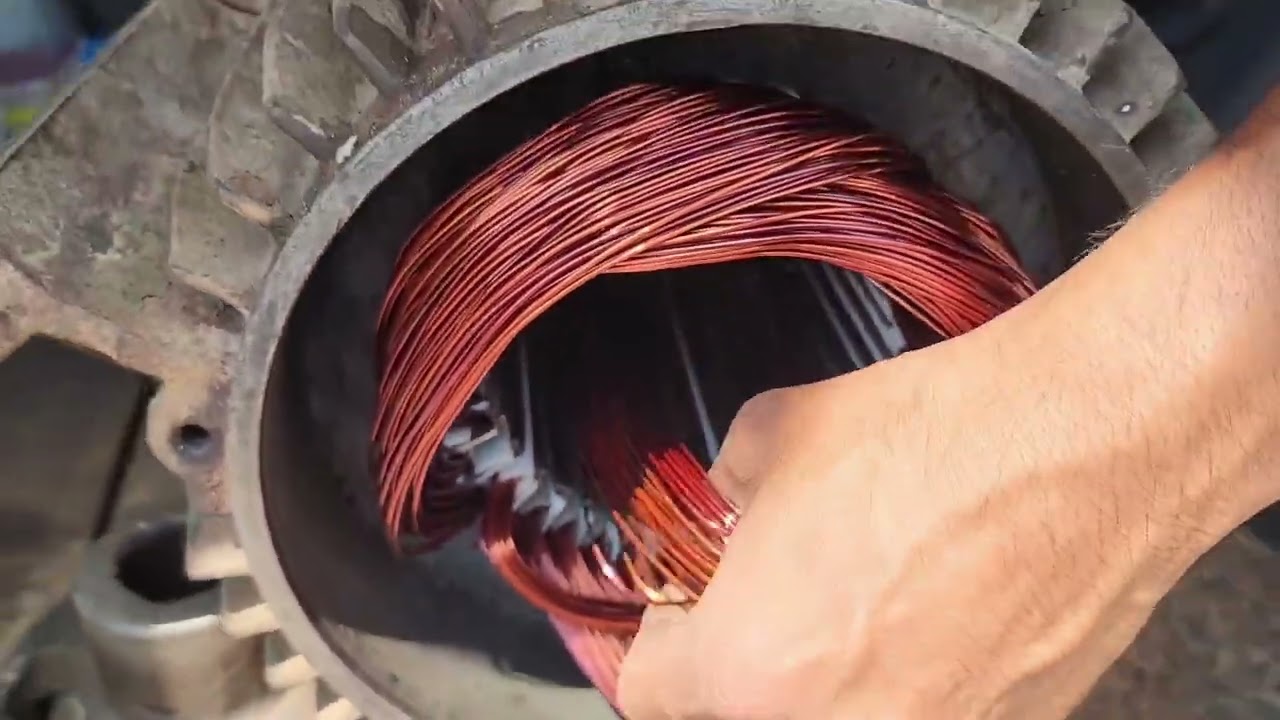 AQUATEX 10 HP AGRICULTURAL MONOBLOC MOTOR  REWINDING COMPLATED. ##motorwinding #rewinding #motor 
