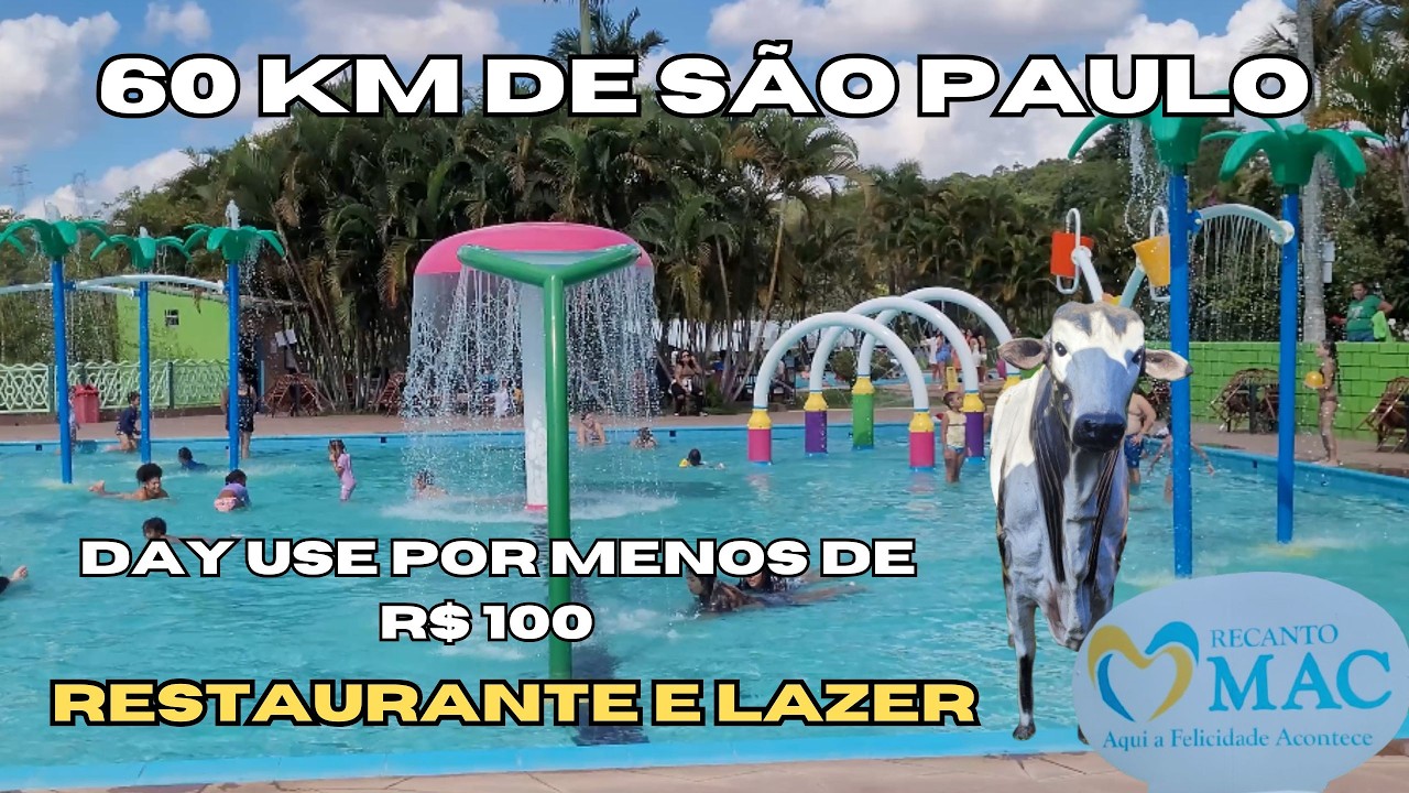Restaurante com day use | Comida e lazer por menos de R$ 100 | Recanto Mac