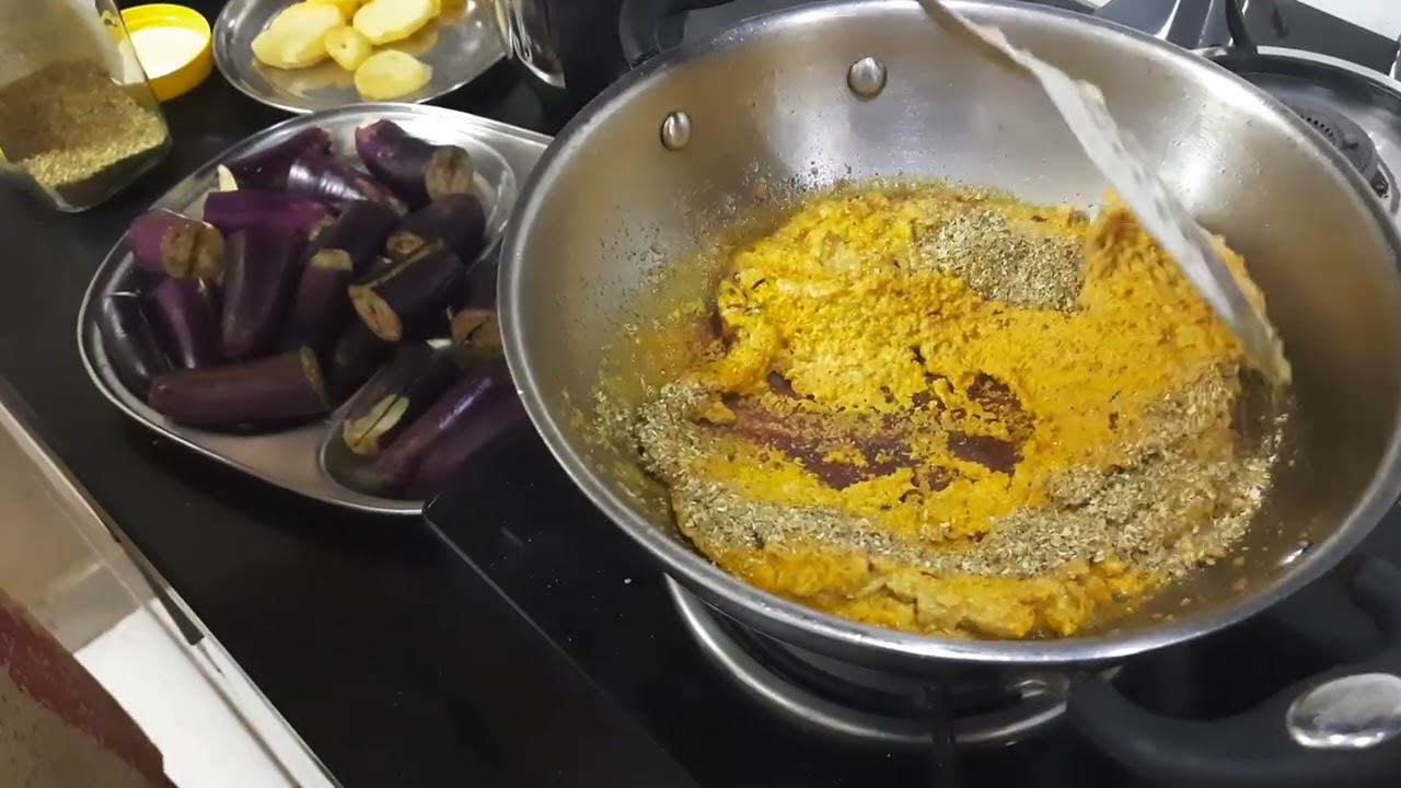 Moogfali Groundnut ke Sath Bharva Baigan #Healthy #Tasty #Indian food recipe #Ghar ka Khana #Ma ka#