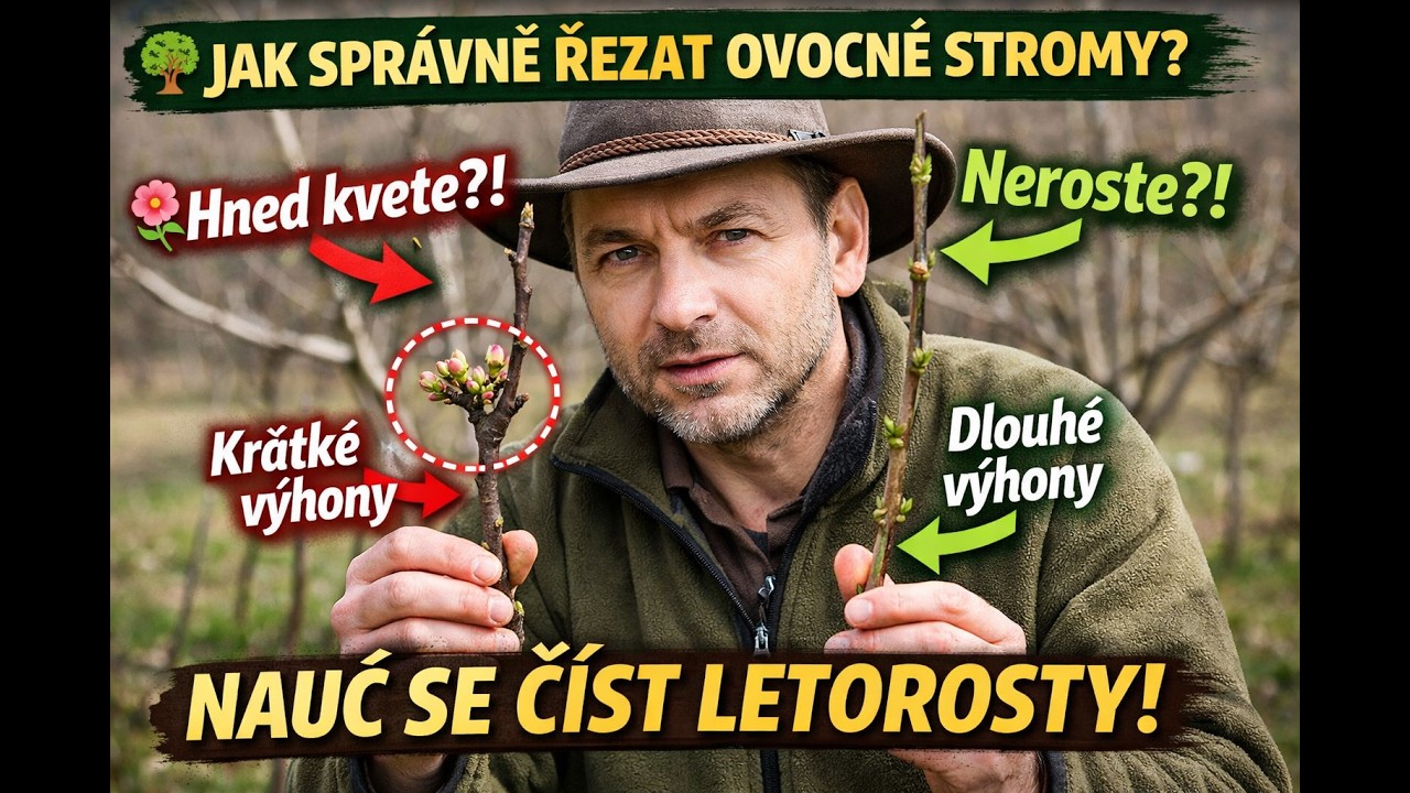 28/26 ✂️ Strom neroste nebo hned kvete? Naučte se číst letorosty a řezat správně! Radkův sad