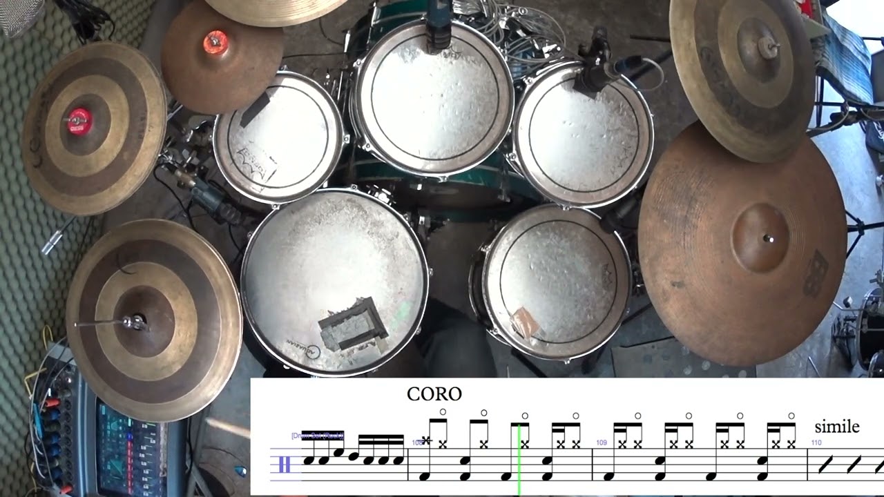 CANTO SALTO DANZO BATERIA  DRUM COVER MIEL SAN MARCOS