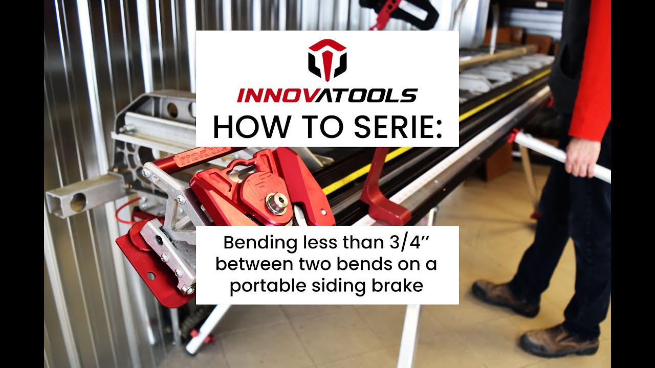 How to: Bending less than 3/4inches on a portable siding brake