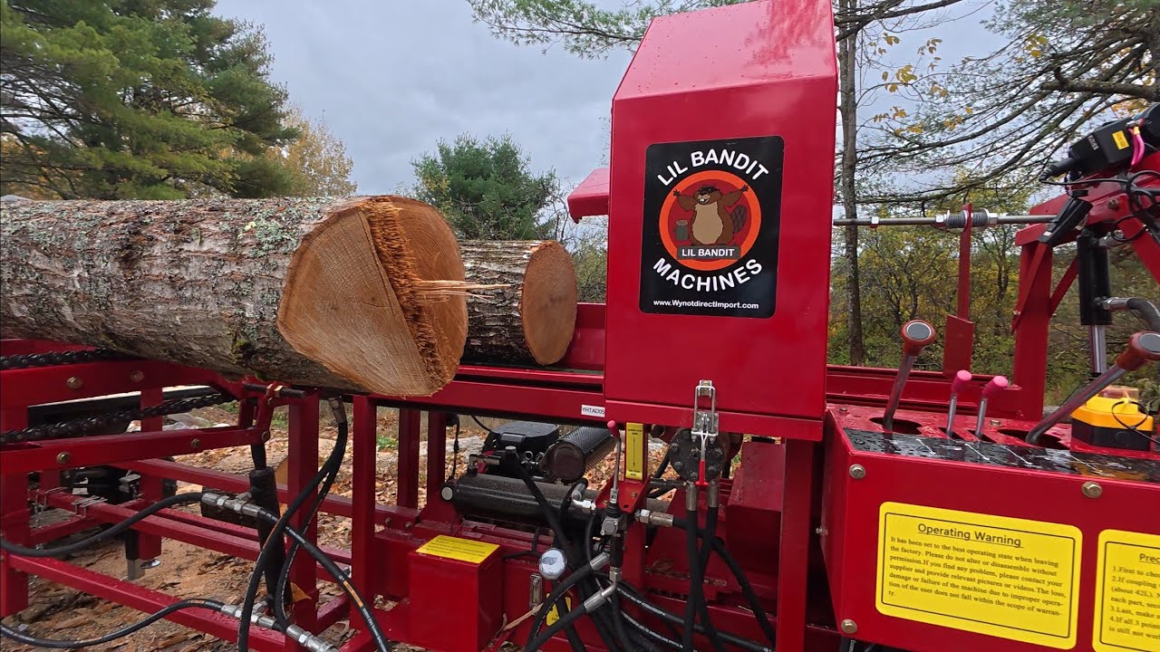 First Full Day cutting Wood on my NEW Lil Bandit Wood Processor 