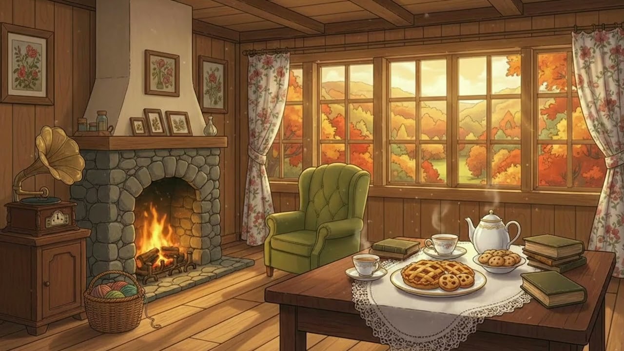 Vintage Winter Oldies Playing in Another Room at Quiet Manor | Relaxing Jazz Ambience