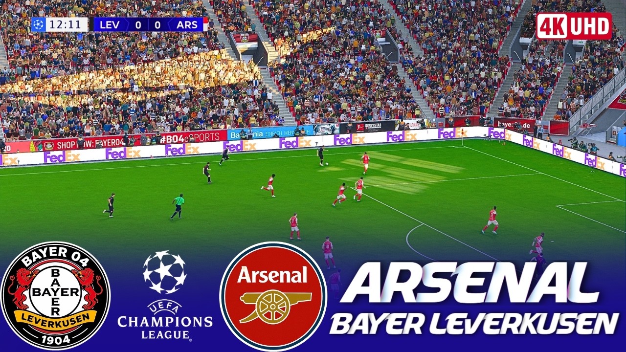 🔴Bayer Leverkusen vs Arsenal | UEFA Champions League Round of 16 Match 2025/26 | PES 2021 Gameplay