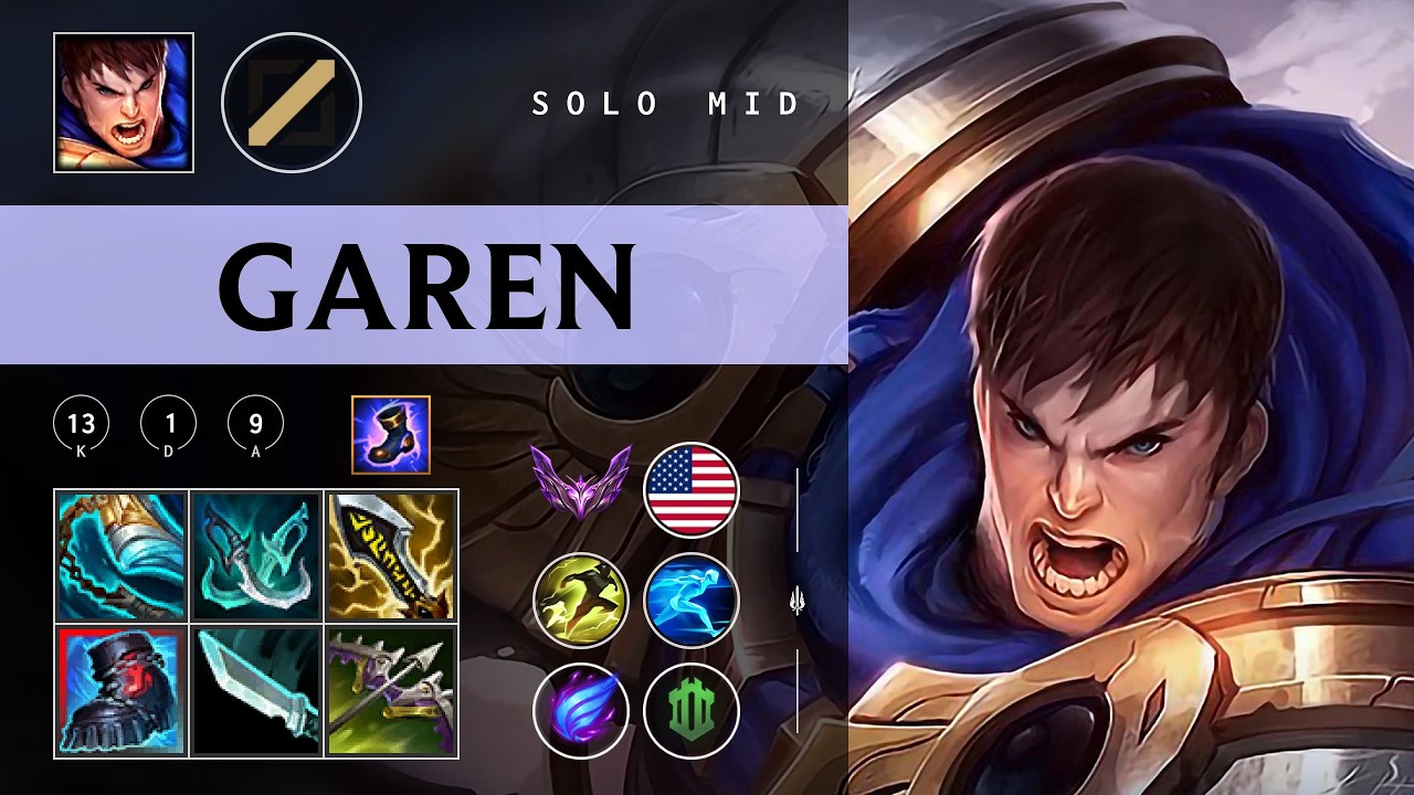 Garen Mid vs Brand - NA Master Patch 26.05