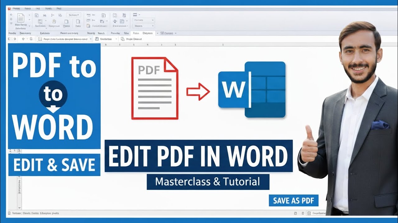 Edit PDF in MS Word Like a Pro | Convert, Modify & Save Back to PDF