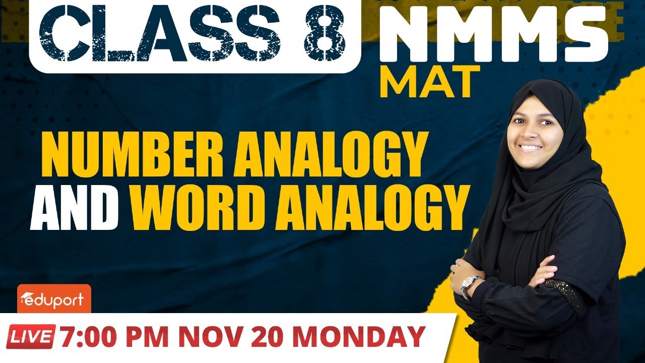Class 8 - NMMS MAT - Number Analogy and Word Analogy | Eduport Class 8