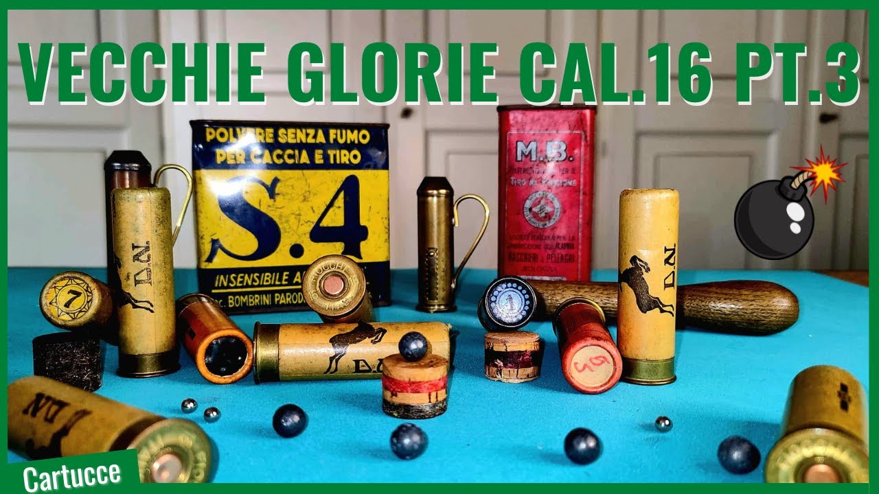 Vecchie cartucce Cal.16 DN ciambelline - Scarichiamo cartucce PT.3
