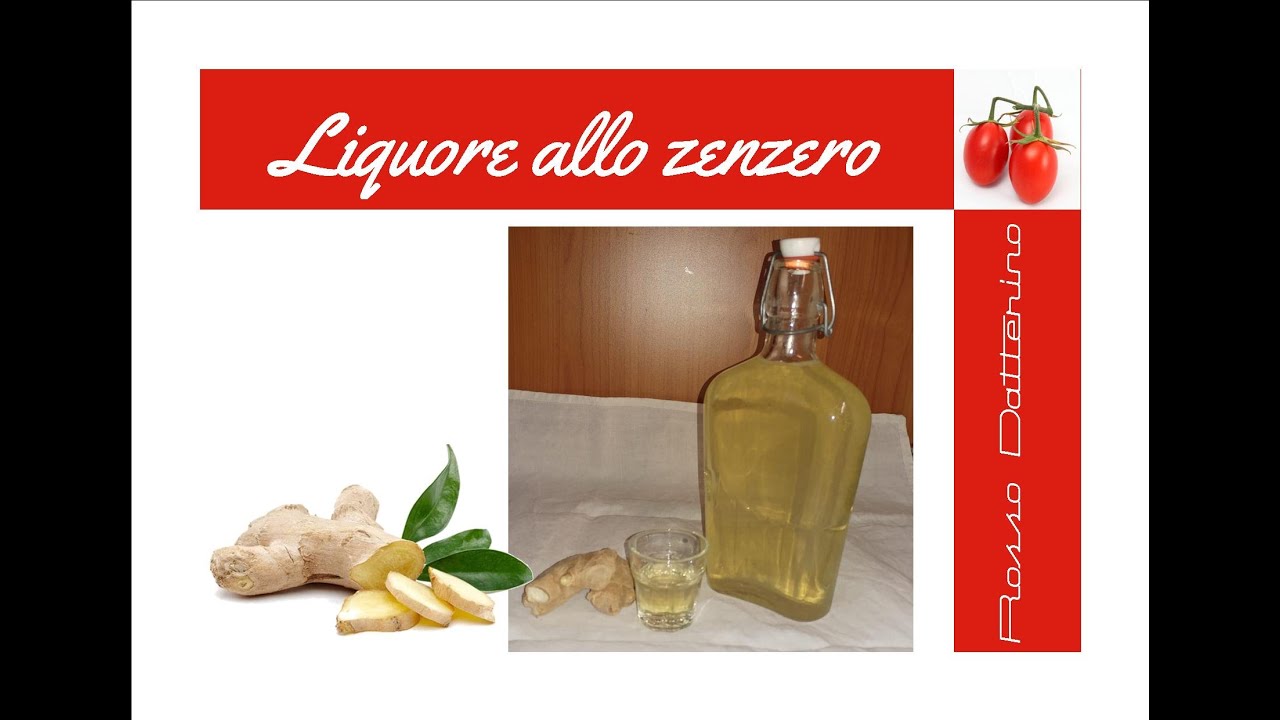 LIQUORE ALLO ZENZERO FATTO IN CASA, Ricetta Facile